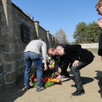 Kranzniederlegung der Piraten in Sachsenhausen